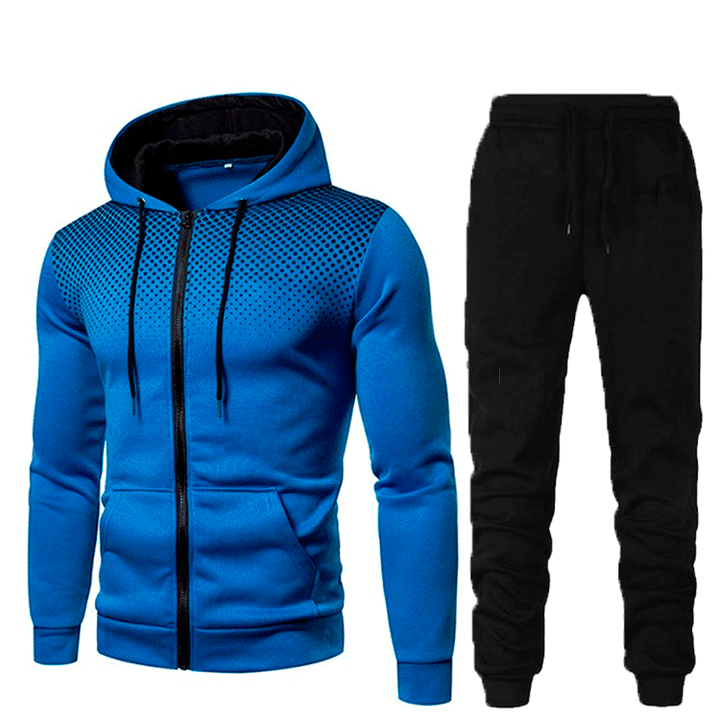 Men's sporty hoodie and jogging pants set with breathable technology Lisslune