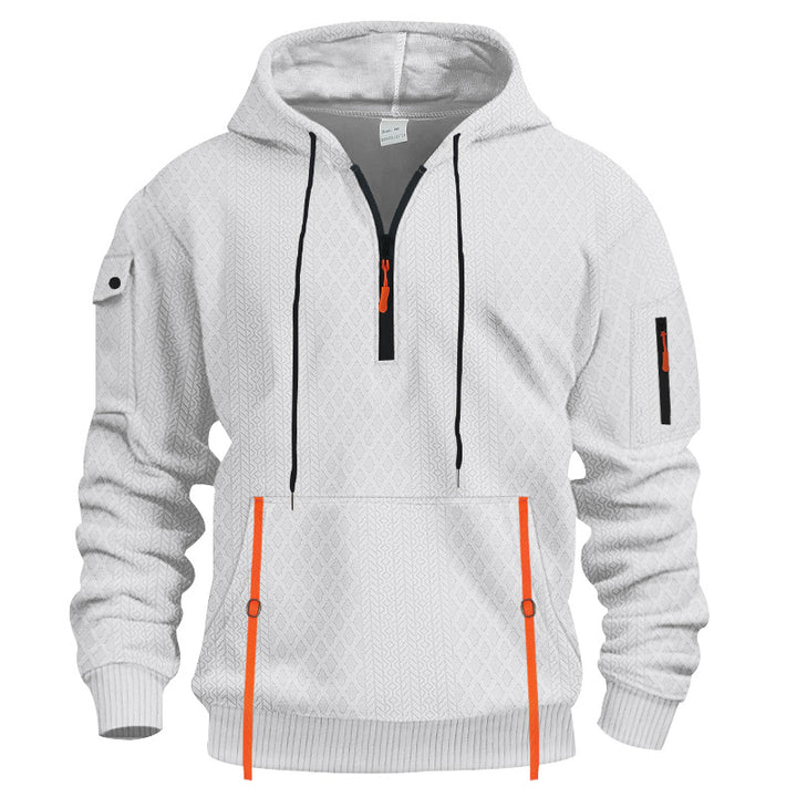 Men's functional hoodie with zipper and practical pockets Lisslune