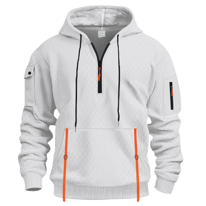 Men's sporty hoodie with innovative structure design Lisslune