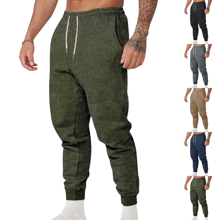 Men's comfortable sweatpants with elastic waistband and sporty style Lisslune