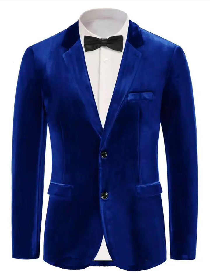 Men's noble velvet blazer with finesse Lisslune