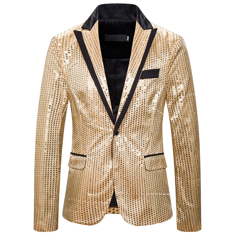 Men's elegant sequin blazer with modern cut Lisslune