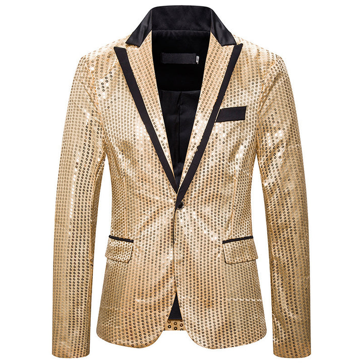 Men's elegant sequin blazer with modern cut Lisslune