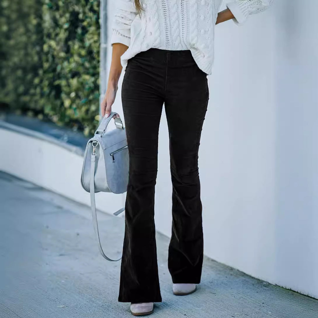 Damen Bequeme Bootcut-Hose aus weichem Material Lisslune