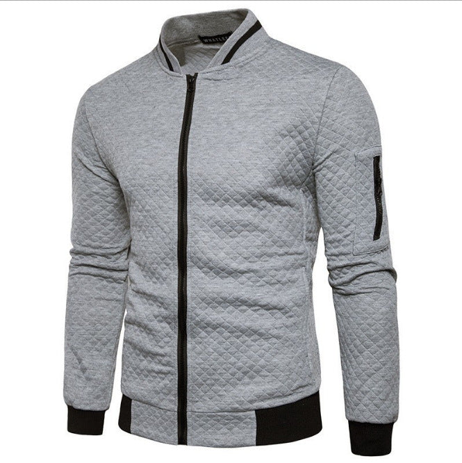 Men's padded jacket with high collar and practical pockets Lisslune