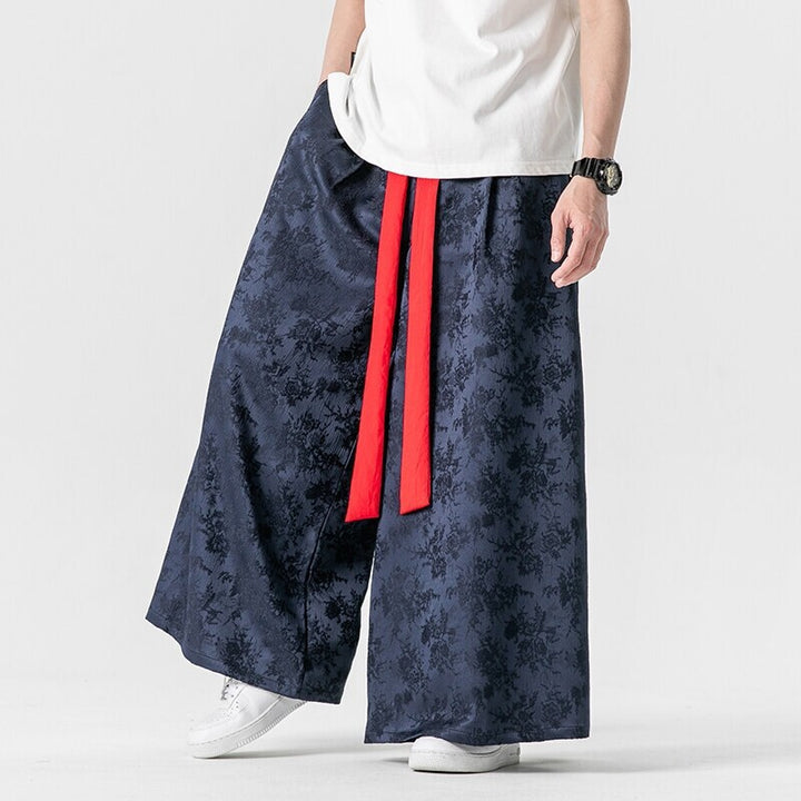 Men's fashionable maxi skirt with decorative bow tie Lisslune