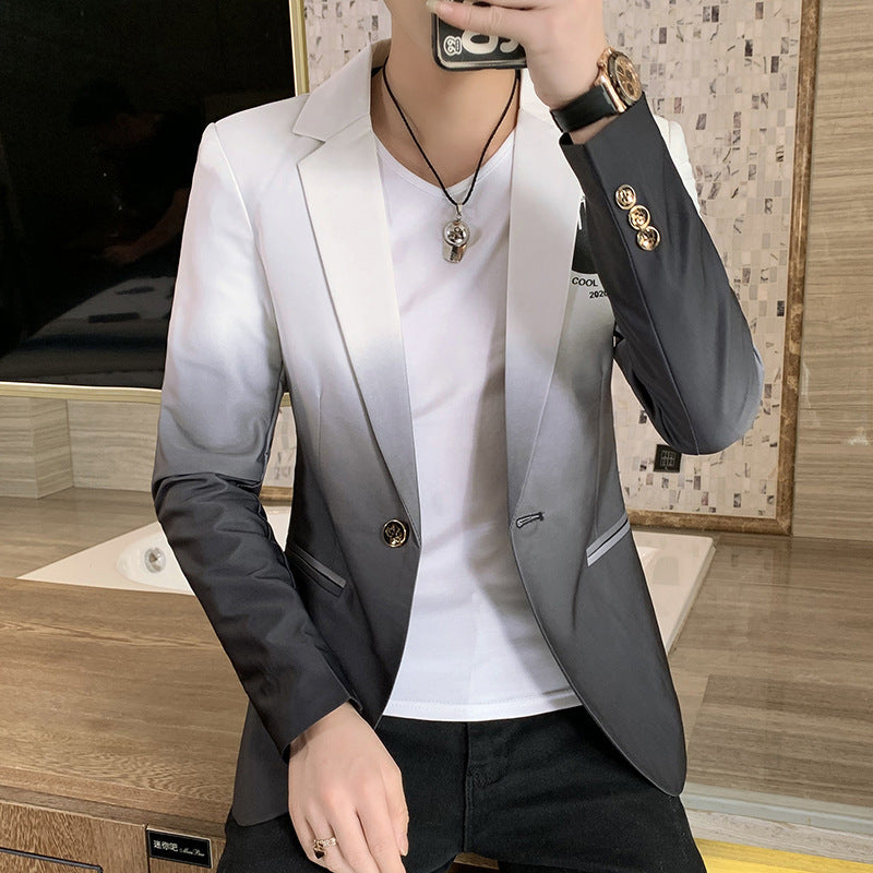 Men's Modern Gradient Blazer Lisslune