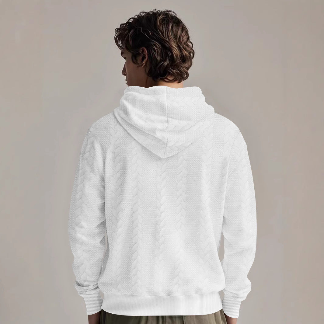 Men's fleece hoodie with structured inner finish and breathable properties Lisslune