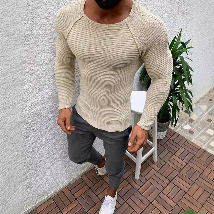 Men's Slim Fit Long Sleeve Lisslune