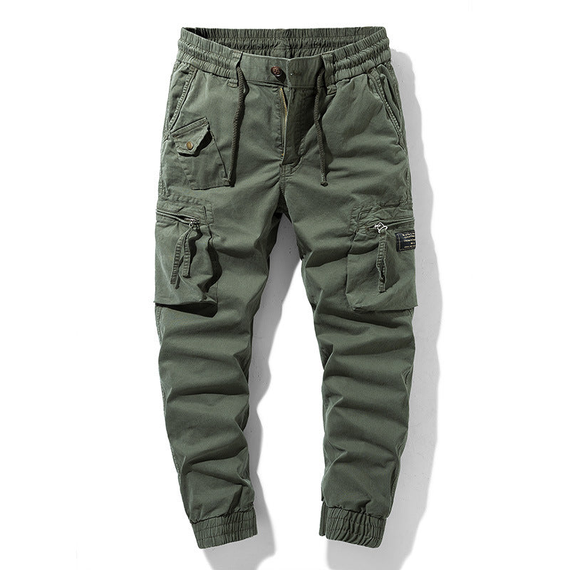 Men's cargo pants with practical side pockets and elastic waistband Lisslune