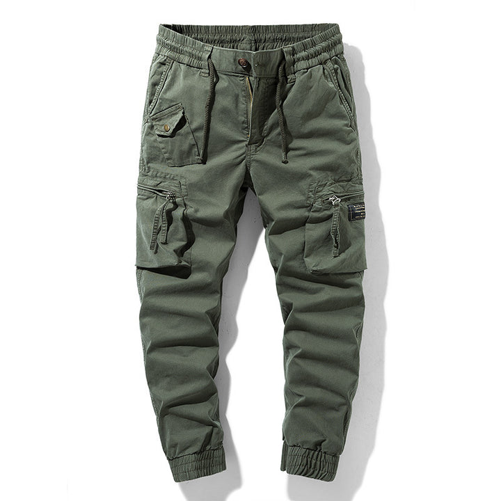 Men's cargo pants with practical side pockets and elastic waistband Lisslune