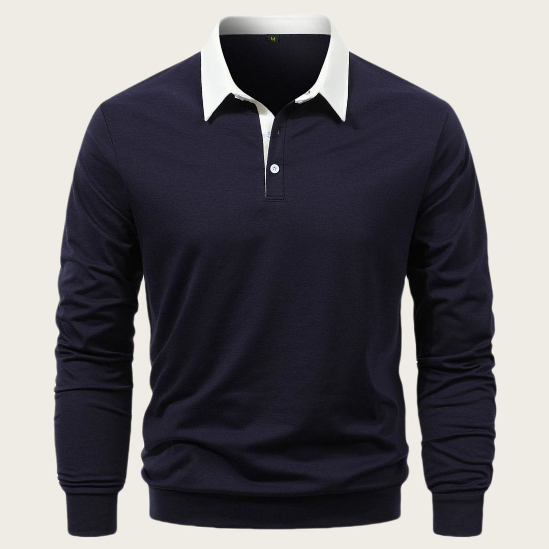 Men's polo shirt made of high-quality cotton with an elegant collar Lisslune