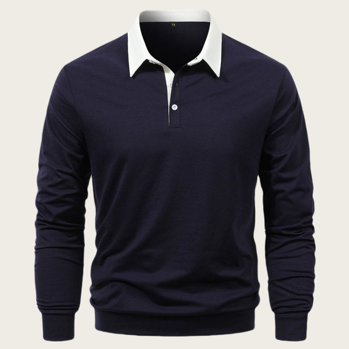Men's polo shirt made of high-quality cotton with an elegant collar Lisslune