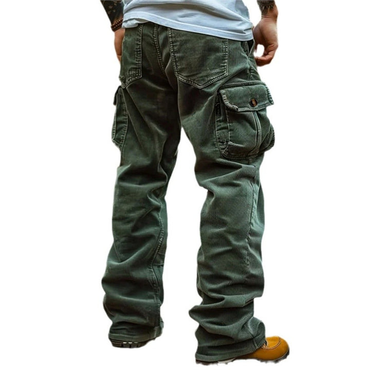 Men's practical cargo jeans with many pockets Lisslune