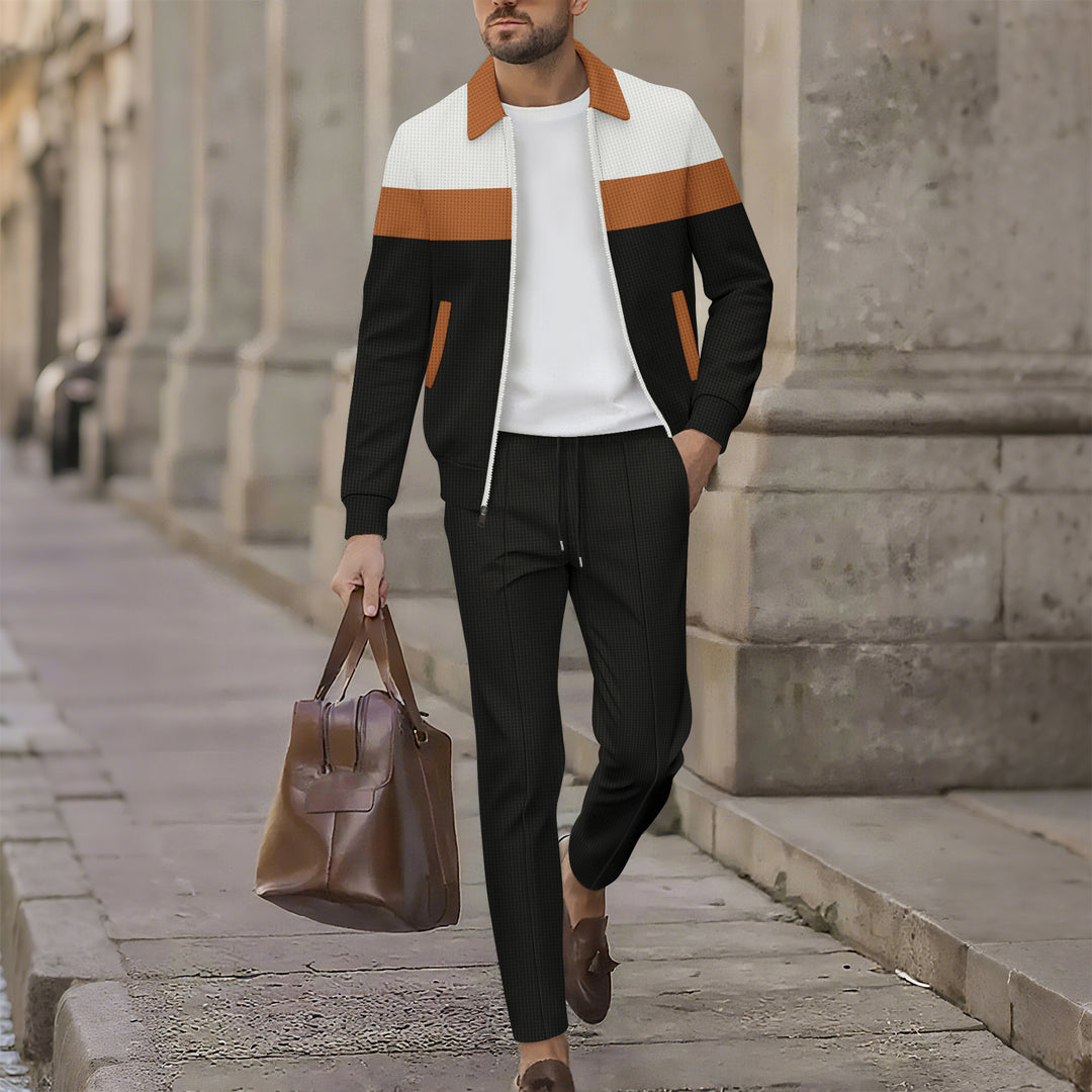 Men's sporty tracksuit set with breathable material and functional pockets Lisslune