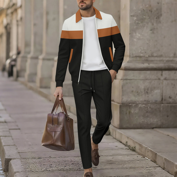 Men's sporty tracksuit set with breathable material and functional pockets Lisslune