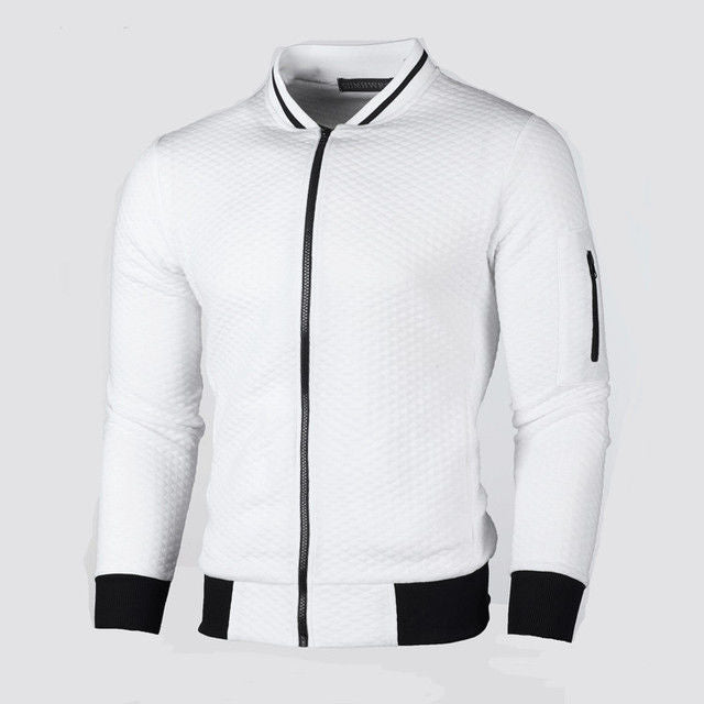 Men's sweatshirt jacket with high-quality structure and secure zip pocket Lisslune