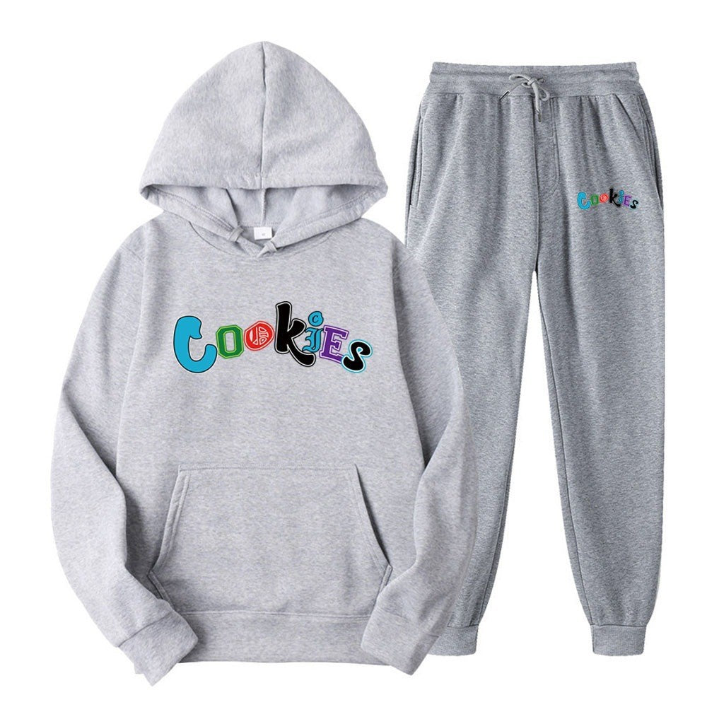 Women's Hoodie and Jogging Pants Set with Colorful Graphic Print Lisslune