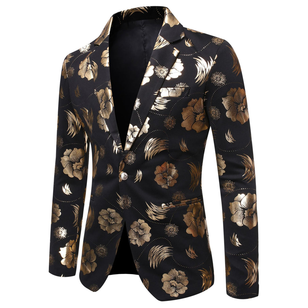 Men's elegant blazer with luxurious floral pattern Lisslune