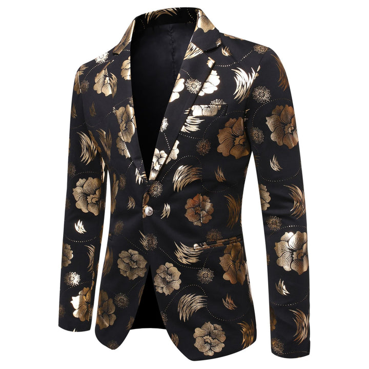 Men's elegant blazer with luxurious floral pattern Lisslune