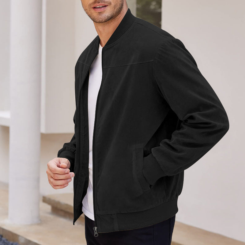 Men's elegant bomber jacket made of high-quality velour Lisslune