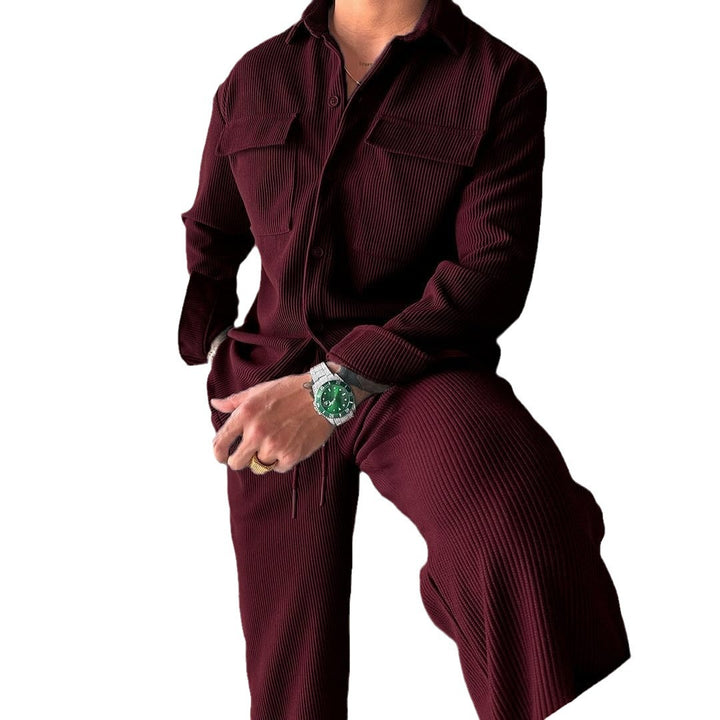 Men's utility shirt blouse with double breast pockets Lisslune