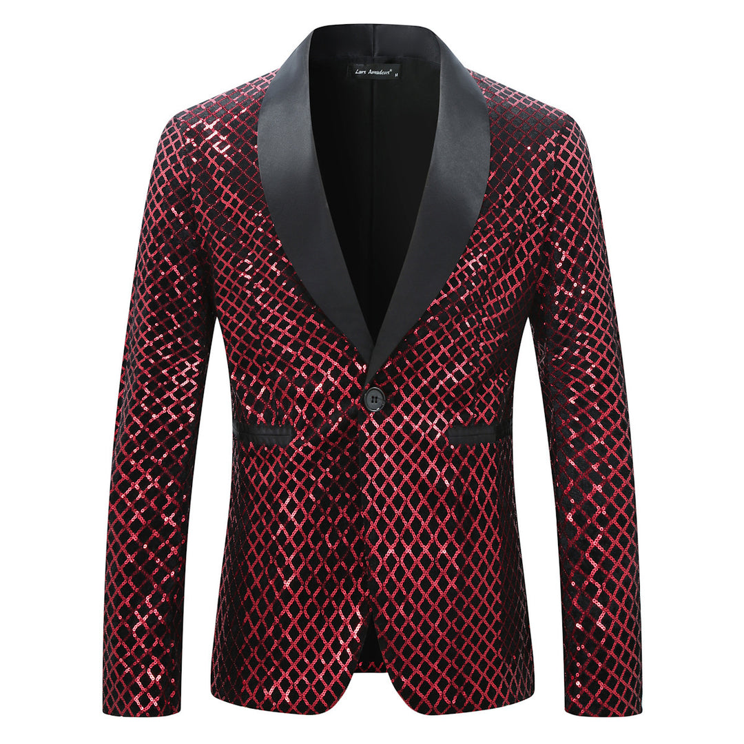 Men's sequined blazer with luxurious design Lisslune