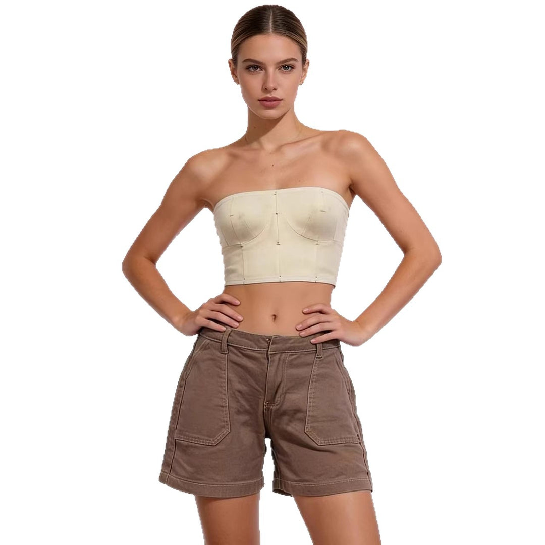 Women's casual summer shorts with side pockets and comfortable fit Lisslune