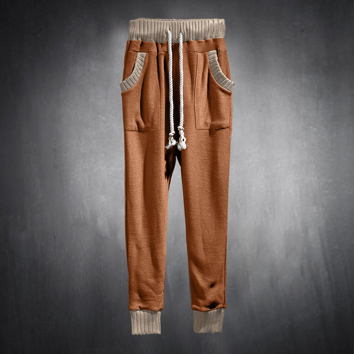 Men's comfortable casual jogging pants with side pockets and elastic waistband Lisslune