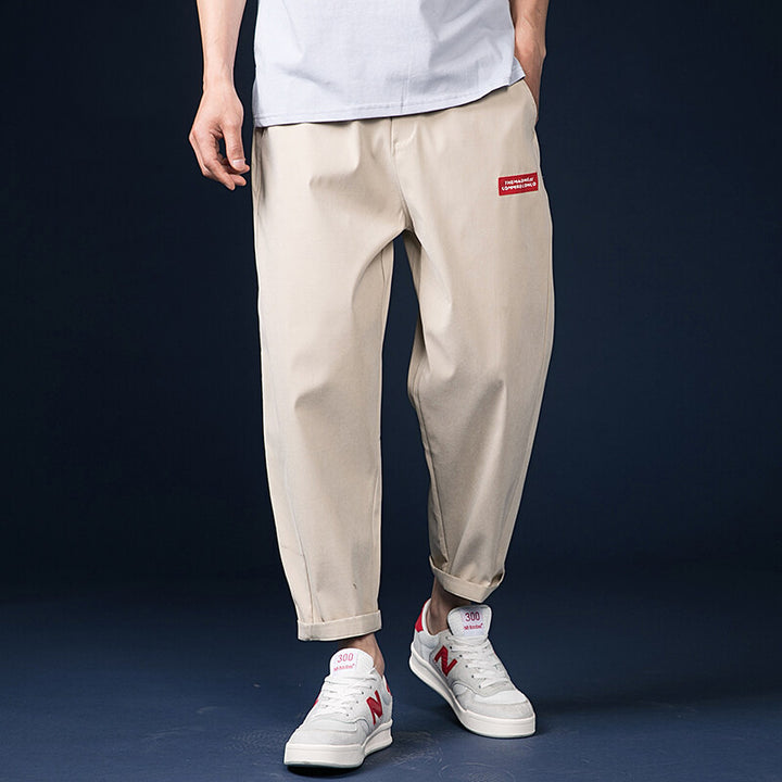 Men's casual pants with a relaxed fit and practical drawstring Lisslune