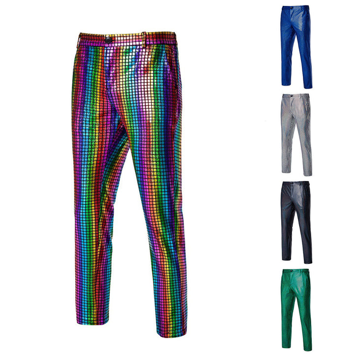 Men's Glamorous Disco Pants with Shimmering Top Material Lisslune