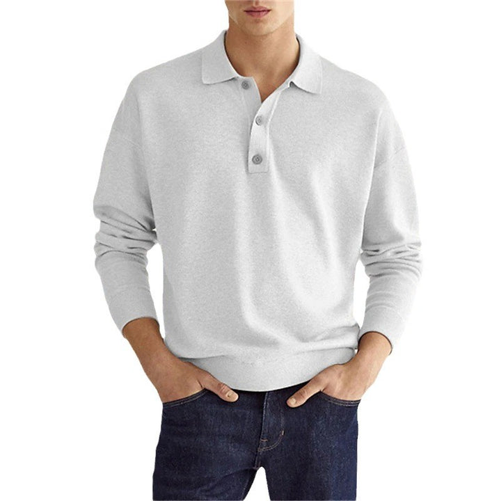 Men's sweater with modern polo collar and comfortable fit Lisslune