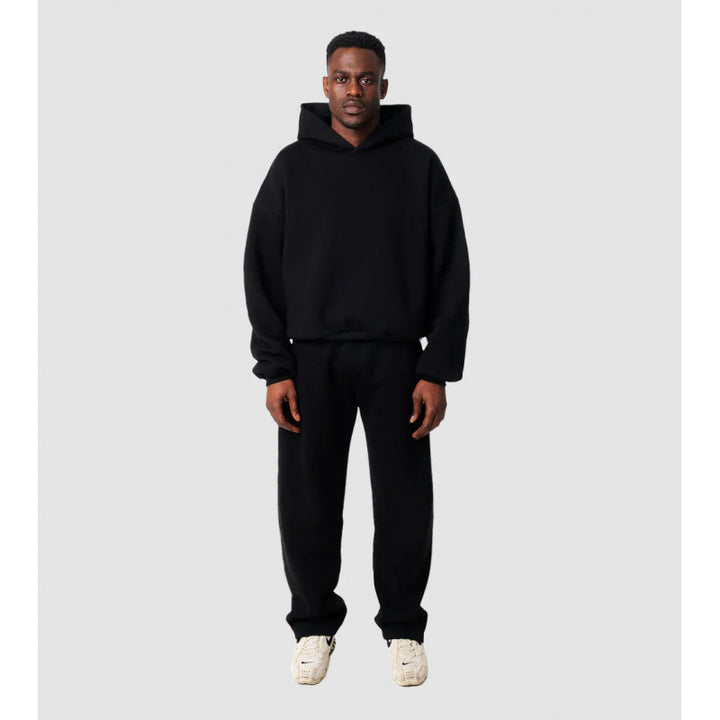 Women's Cozy Sweatshirt and Pants Set with High Collar and Casual Fit Lisslune