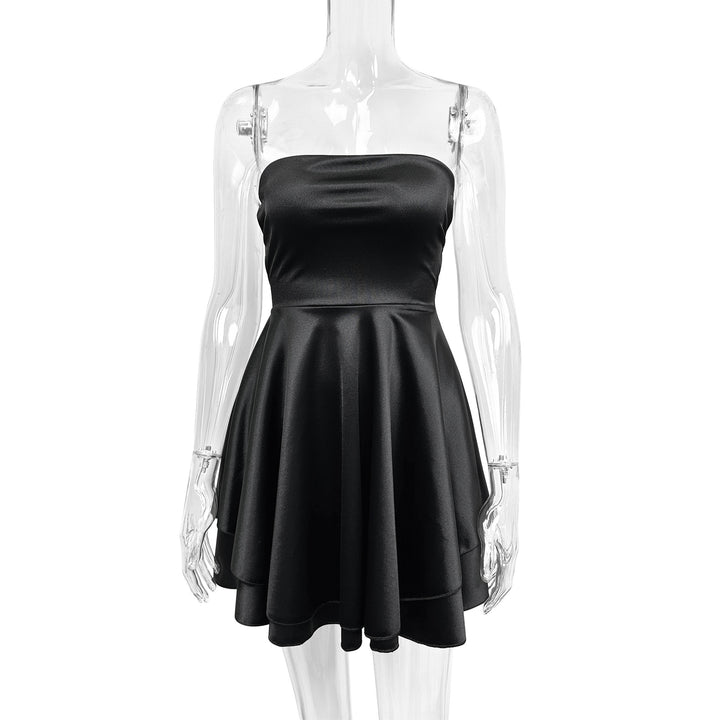 Damen Cocktailkleid mit schulterfreiem Design Lisslune