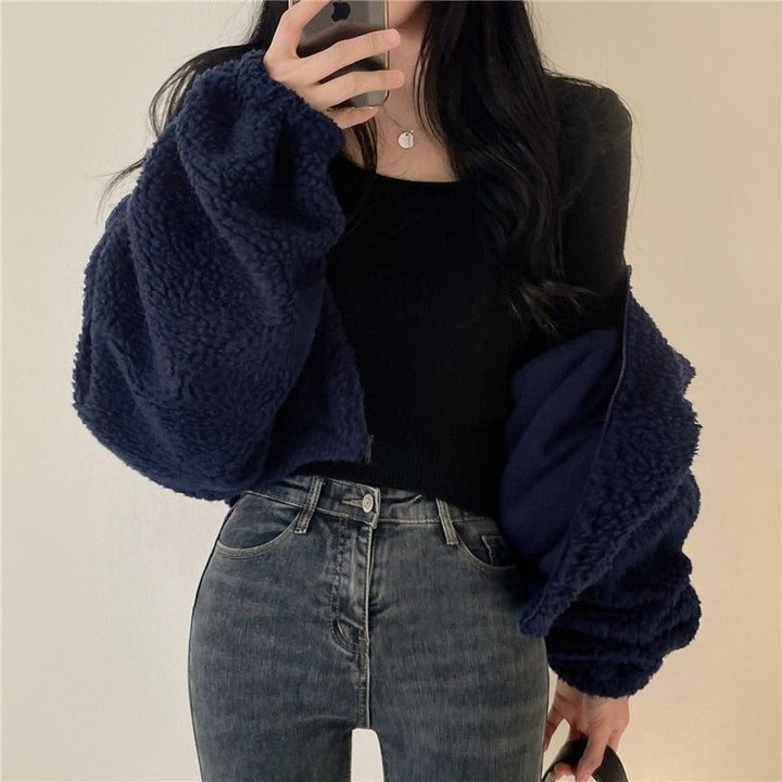 Women Oversized Fleece Jacket Lisslune