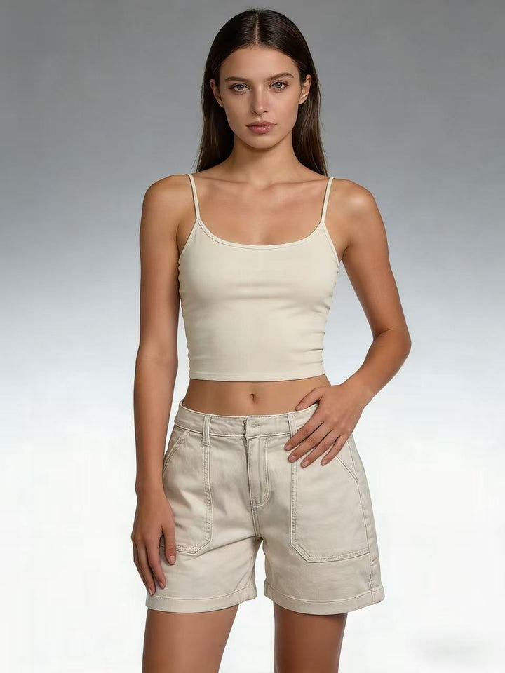 Women's casual summer shorts with side pockets and comfortable fit Lisslune