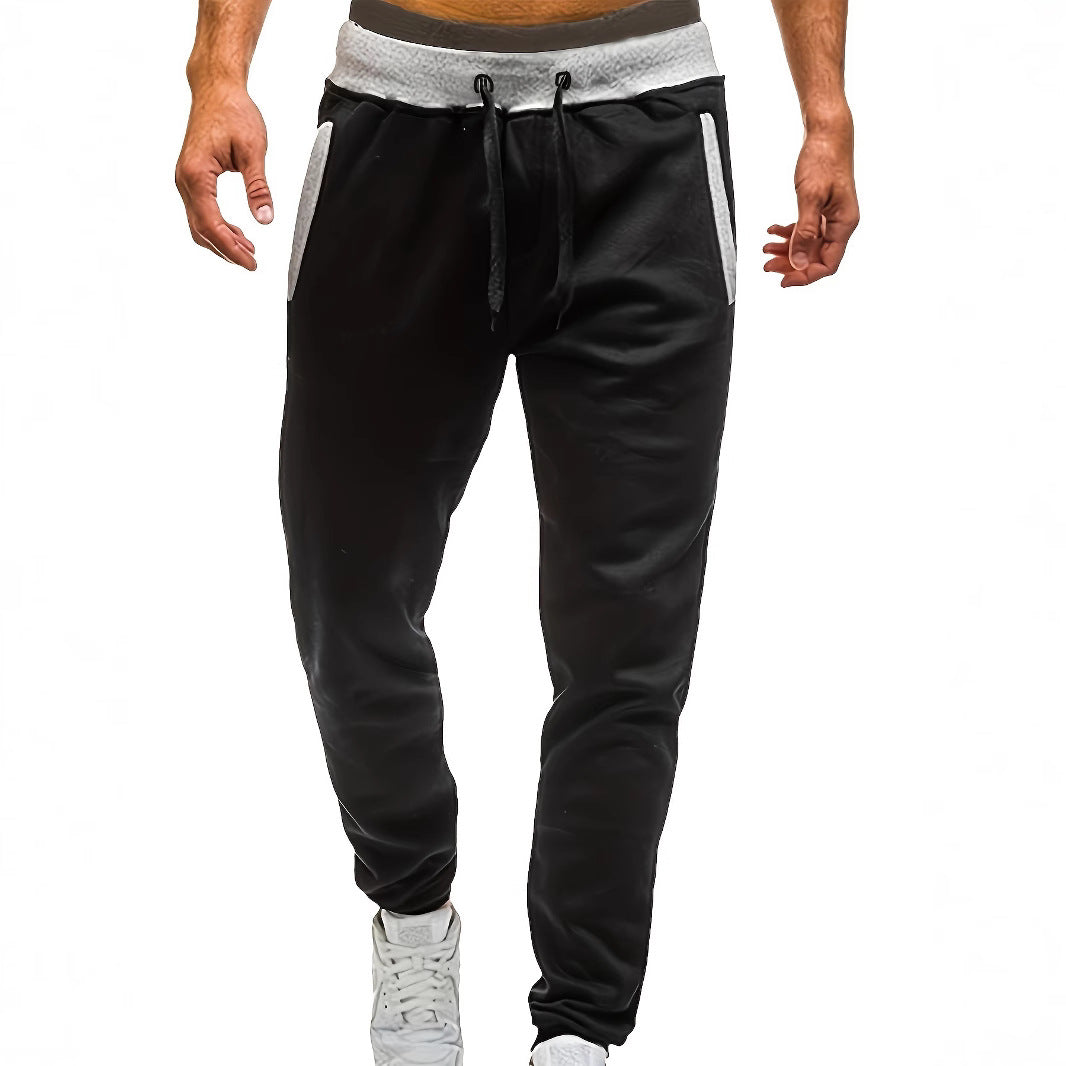 Men's sporty jogging pants with incorporated side pockets and adjustable drawstring Lisslune