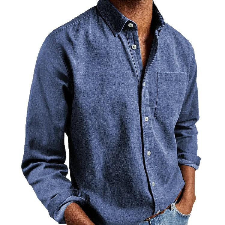 Men's casual leisure shirt made of light cotton fabric Lisslune