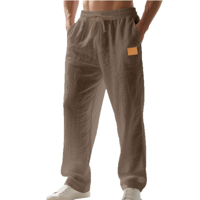 Men's comfortable and airy summer pants made of lightweight linen material Lisslune