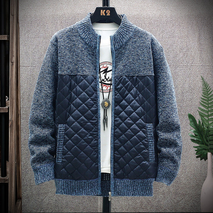 Men's quilted casual jacket with structured sleeves Lisslune
