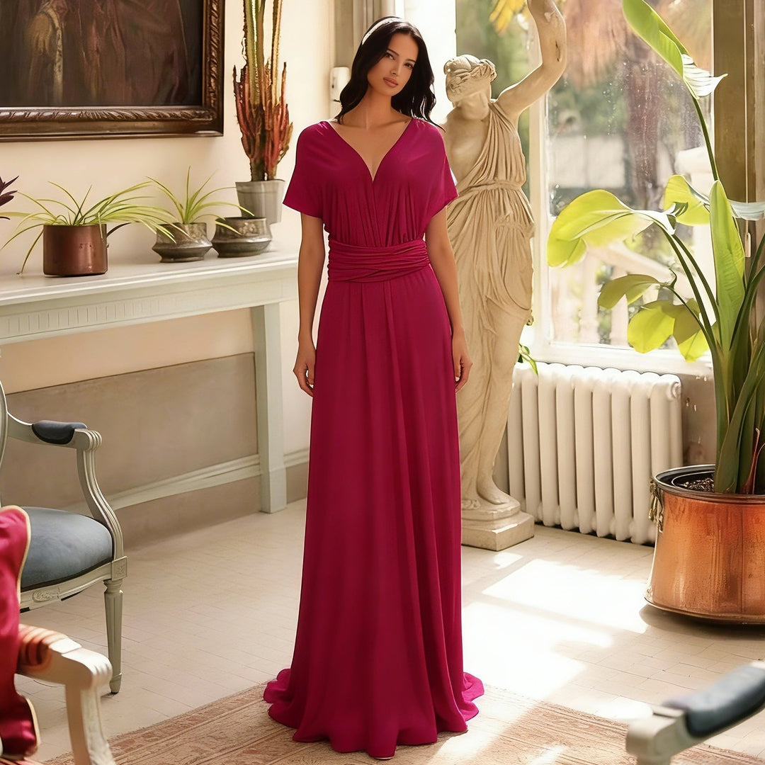 Women's maxi dress with high-quality wrap design