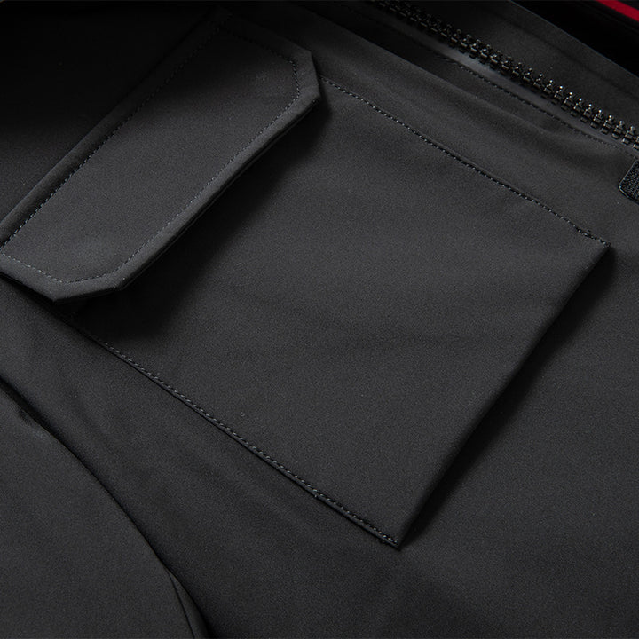 Men's Winter Jacket with Practical Pockets and Detachable Synthetic Fur Collar Lisslune