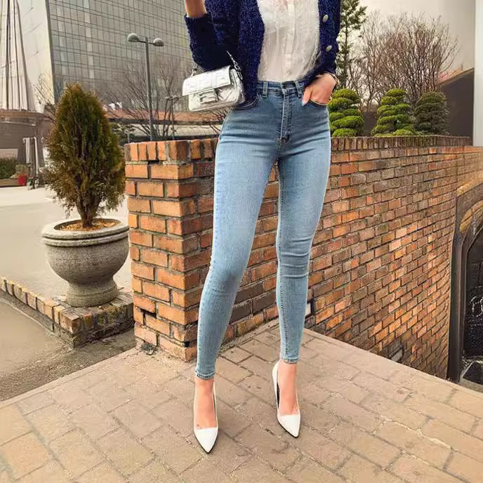 Damen Skinny Jeans mit Hochbund und sculptierendem Effekt Lisslune
