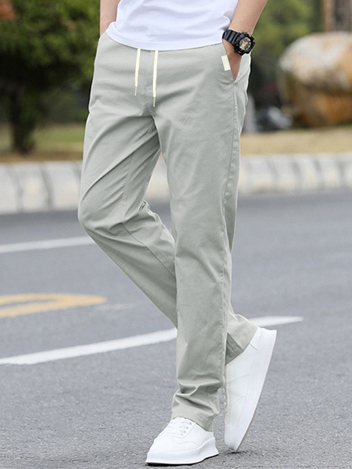 Men's leisure pants with adjustable waistband and breathable material Lisslune