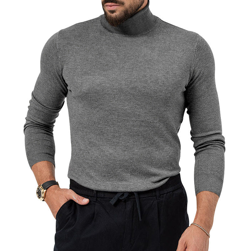 Men's elegant turtleneck sweater made of high-quality merino wool Lisslune