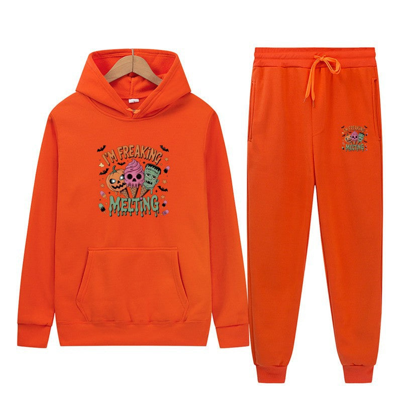 Women’s hoodie set with creative Halloween motifs Lisslune