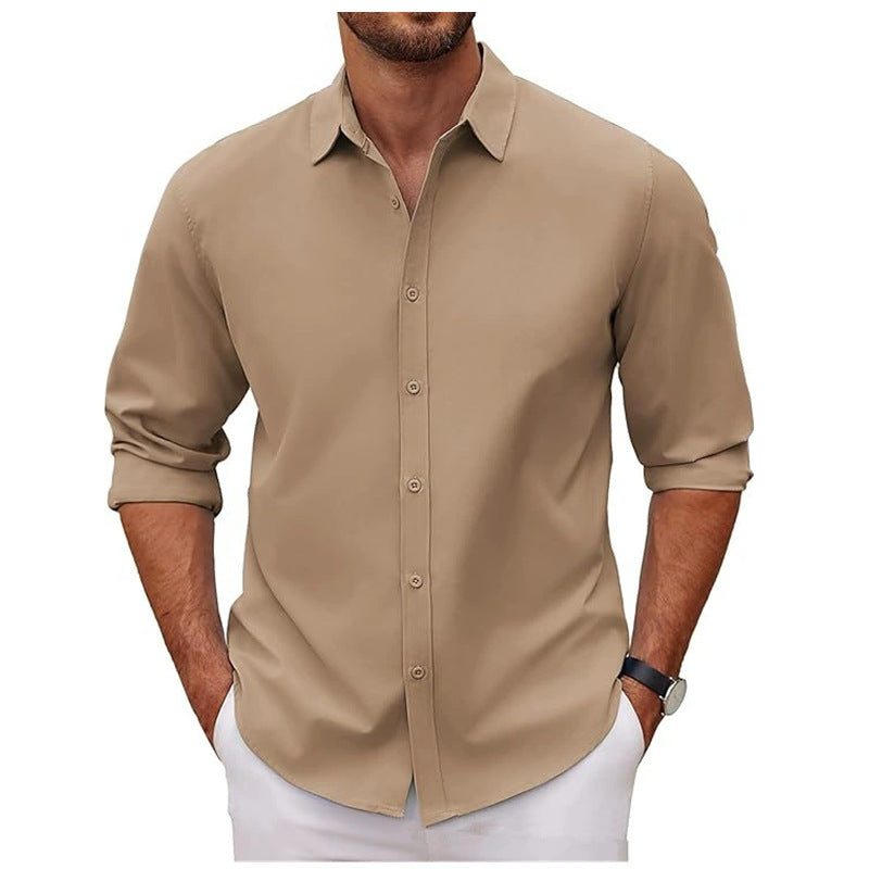 Men's cotton shirt with elegant cut and modern details Lisslune