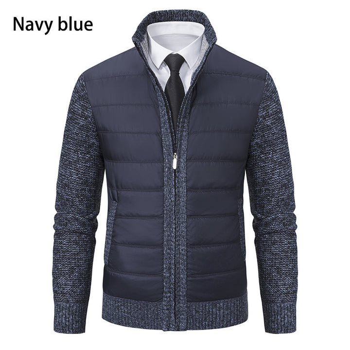 Men's sporty hybrid jacket with moisture-regulating material and modern knit design Lisslune