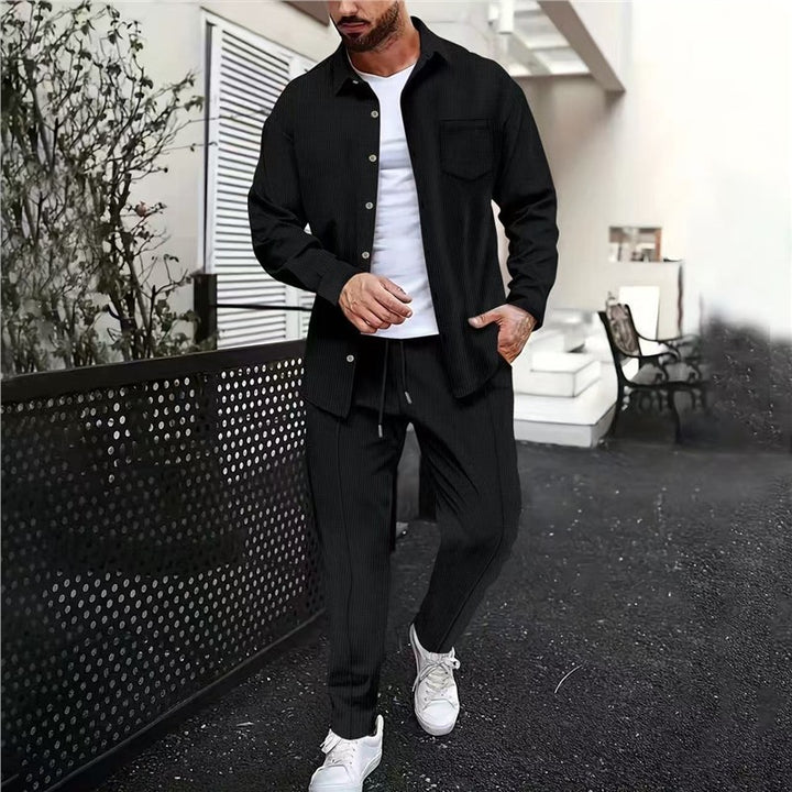 Men's Casual Leisure Shirt and Pants Set Lisslune
