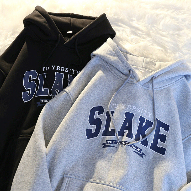 Women's hoodie with casual print and hood Lisslune